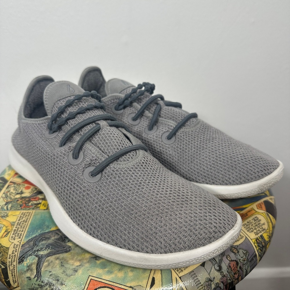 Allbirds Tree Runners Mens 12 Grey Good Breathable Sustainable Sneakers